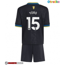 Otroške Nogometnih dresov Manchester United Leny Yoro #15 Tretji 2025-26 Kratki rokavi (+ hlače)